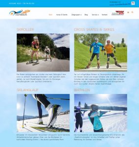 www.nordisch-aktiv.de Internetseite, Skilanglauf, skike, Cross-skating, biathlon, Skiroller